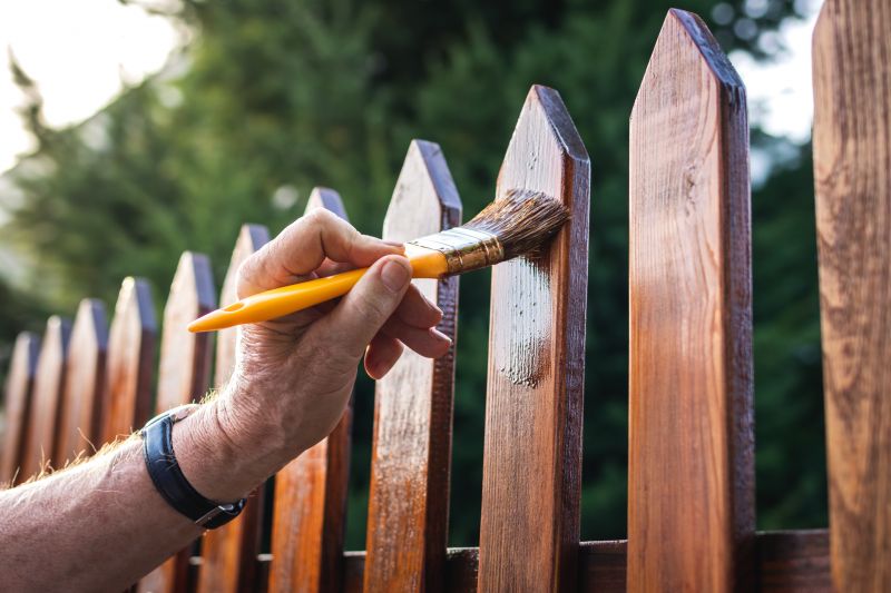 Fence stain removal process